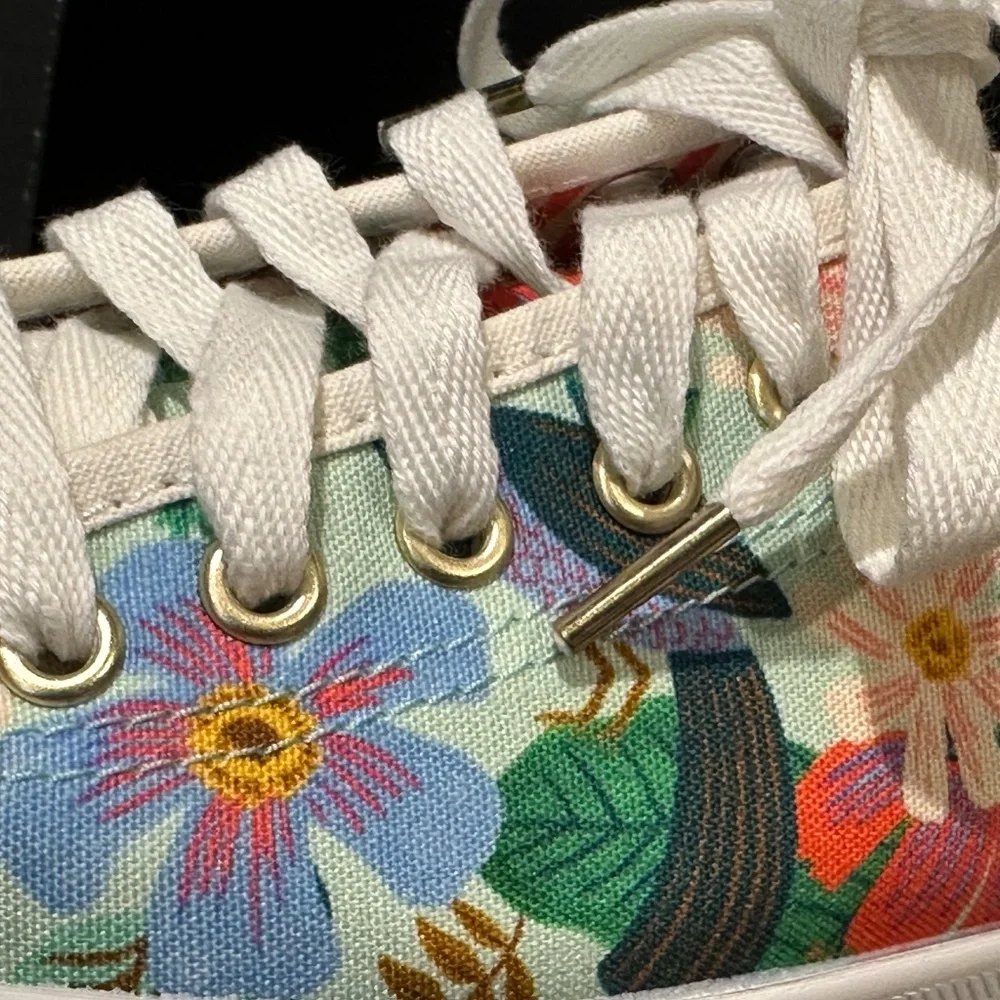 New Women's Keds Rifle Paper Co. Floral Print Sneakers Casual Shoes size 7.5 U.S - Picture 5 of 10